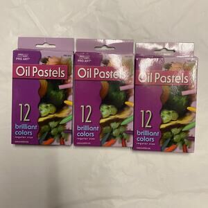Pro Art 33 Oil Pastels Regular Size USED *See description*